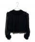 CHANEL (シャネル) フリルブラウス ブラック サイズ:42：70000円