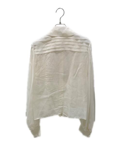 CHANEL（シャネル）CHANEL (シャネル) P56　ヨークフリル付きブラウス アイボリー サイズ:34の古着・服飾アイテム