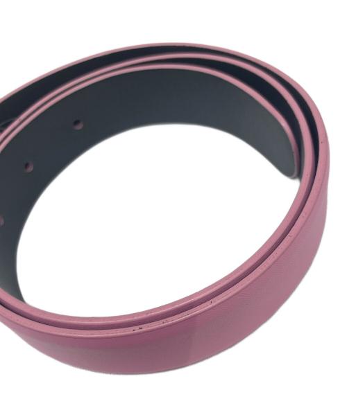 CHANEL（シャネル）CHANEL (シャネル) ココマークターンロックレザーベルト ピンク×ゴールド サイズ:70/28の古着・服飾アイテム