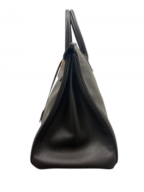 HERMES（エルメス）HERMES (エルメス) バーキン40/トリヨンクレマンス/〇X刻印：1994年製造/ゴールド金具 ブラック サイズ:40の古着・服飾アイテム