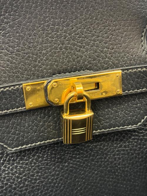 HERMES（エルメス）HERMES (エルメス) バーキン40/トリヨンクレマンス/〇X刻印：1994年製造/ゴールド金具 ブラック サイズ:40の古着・服飾アイテム