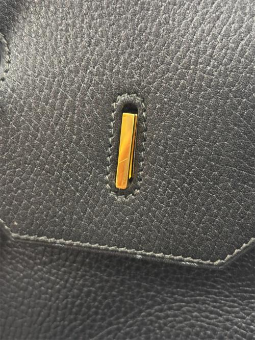 HERMES（エルメス）HERMES (エルメス) バーキン40/トリヨンクレマンス/〇X刻印：1994年製造/ゴールド金具 ブラック サイズ:40の古着・服飾アイテム