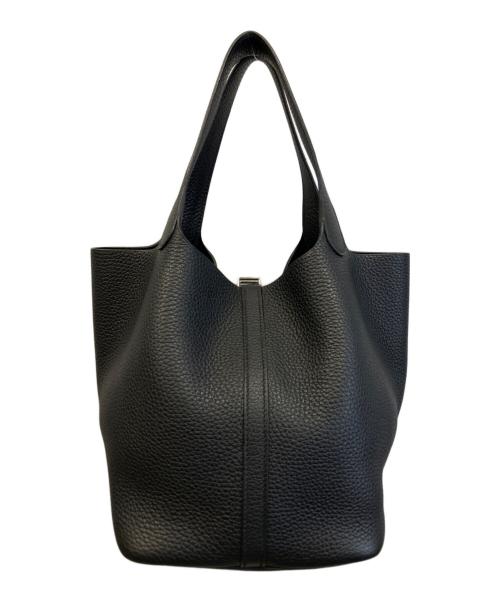 HERMES（エルメス）HERMES (エルメス) ピコタンロックMM/B刻印:2023年/トリヨンクレマンス/シルバー金具/ハンドバッグ ブラック サイズ:MMの古着・服飾アイテム