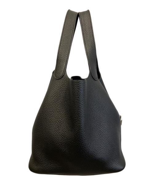 HERMES（エルメス）HERMES (エルメス) ピコタンロックMM/B刻印:2023年/トリヨンクレマンス/シルバー金具/ハンドバッグ ブラック サイズ:MMの古着・服飾アイテム