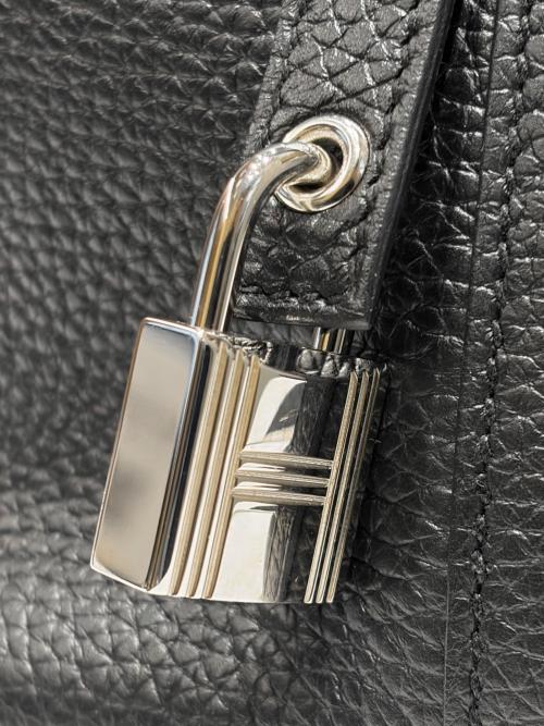 HERMES（エルメス）HERMES (エルメス) ピコタンロックMM/B刻印/2023年/トリヨンクレマンス/シルバー金具/ノワール ノワール（ブラック） サイズ:MMの古着・服飾アイテム