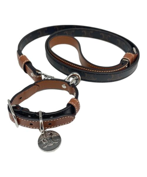 CELINE（セリーヌ）CELINE (セリーヌ) トリオンフ リード&首輪セットの古着・服飾アイテム