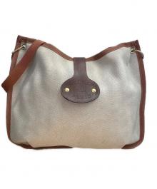 HERMES（エルメス）の古着「 サコ ロデオトアルアッシュ　キャンバスショルダーバッグ」｜ブラウン