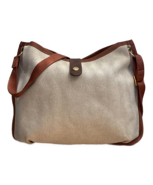 HERMES（エルメス）HERMES (エルメス)  サコ ロデオトアルアッシュ　キャンバスショルダーバッグ ブラウンの古着・服飾アイテム