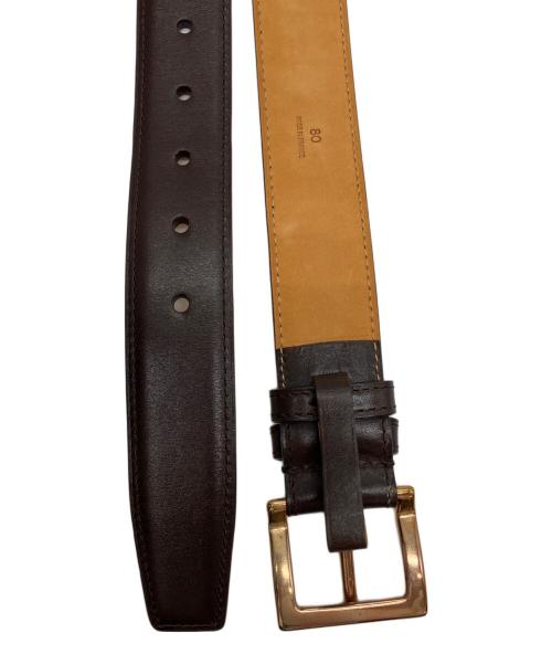 JOHN LOBB（ジョンロブ）JOHN LOBB (ジョンロブ) レザーベルト ブラウンの古着・服飾アイテム