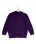 A BATHING APE (ア ベイシング エイプ) WORLD GONE MAD One Point Hairly Yarn Cardigan  パープル サイズ:M：26000円