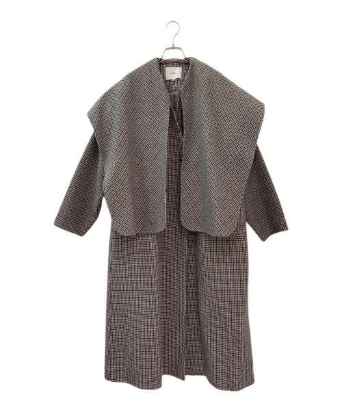 COEL（コエル）COEL (コエル) 千鳥柄コート グレー サイズ:38の古着・服飾アイテム