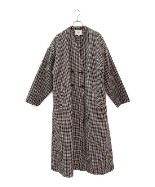 COEL（コエル）COEL (コエル) 千鳥柄コート グレー サイズ:38の古着・服飾アイテム