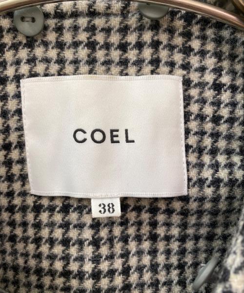 COEL（コエル）COEL (コエル) 千鳥柄コート グレー サイズ:38の古着・服飾アイテム