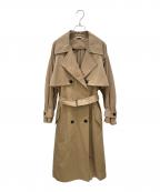 COLUMNコラム）の古着「ダブルブレストトレンチコート」｜ベージュ(キャメル)