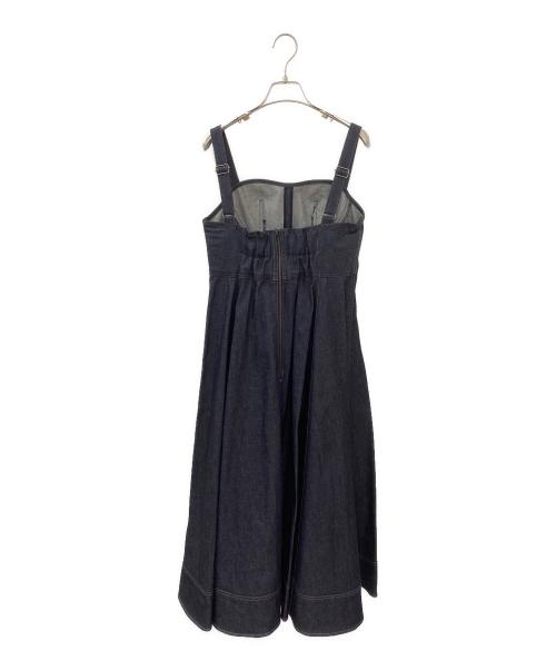 OBLI（オブリ）OBLI (オブリ) デニムフレアワンピース インディゴ サイズ:１ 未使用品の古着・服飾アイテム