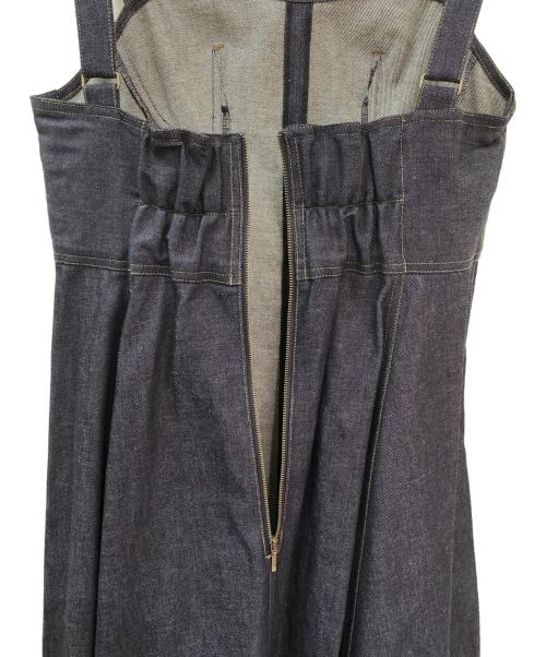 OBLI（オブリ）OBLI (オブリ) デニムフレアワンピース インディゴ サイズ:１ 未使用品の古着・服飾アイテム