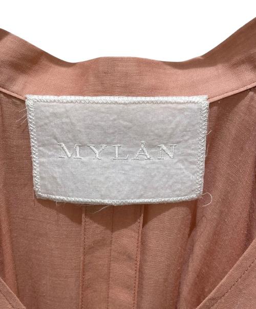 MYLAN（マイラン）MYLAN (マイラン) Embroidery Volume Sleeve Maxi Dress ピンク サイズ:FREEの古着・服飾アイテム