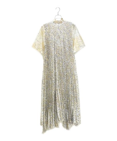 PLAN C（プランシー）PLAN C (プランシー) Floral Pleated Dress/花柄プリーツワンピース/ABCAE17HEZTP091 アイボリー サイズ:38の古着・服飾アイテム