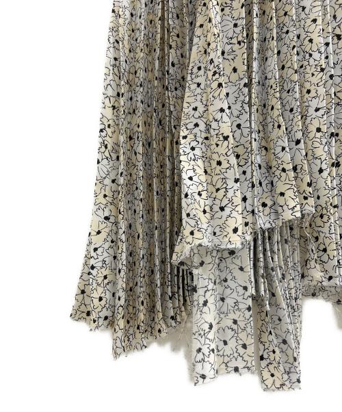 PLAN C（プランシー）PLAN C (プランシー) Floral Pleated Dress/花柄プリーツワンピース/ABCAE17HEZTP091 アイボリー サイズ:38の古着・服飾アイテム
