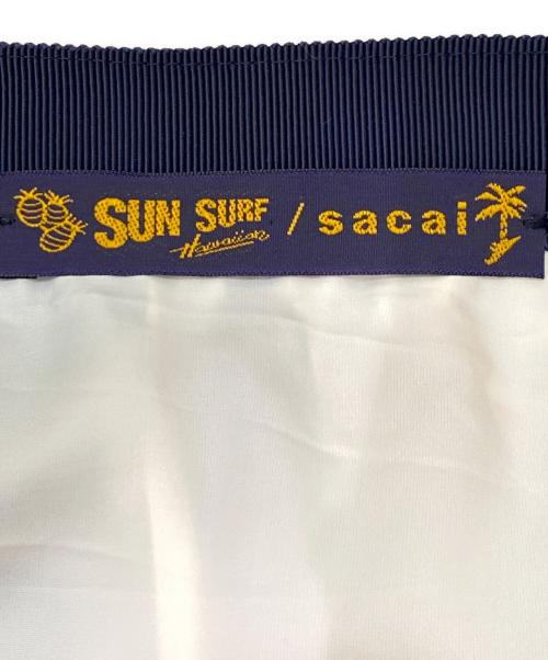sacai（サカイ）sacai (サカイ) Sun Surf (サンサーフ) プリーツスカート ホワイト サイズ:1の古着・服飾アイテム