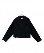 BOTTEGA VENETAボッテガベネタ）の古着「クロップド テーラードジャケット」｜ブラック