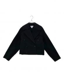 BOTTEGA VENETA（ボッテガベネタ）の古着「クロップド テーラードジャケット」｜ブラック