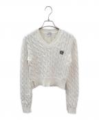 LOEWEロエベ）の古着「ケーブルニット」｜ホワイト