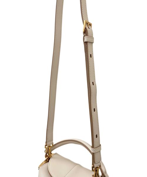 TOD'S（トッズ）TOD'S (トッズ) Tケース メッセンジャーバッグ インレザー マイクロ アイボリー サイズ:マイクロの古着・服飾アイテム