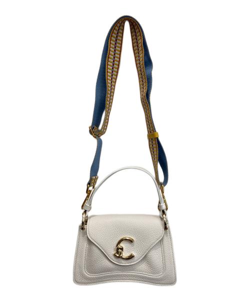 COCCINELLE（コチネレ）COCCINELLE (コチネレ) C-Meミニショルダーバッグ ホワイトの古着・服飾アイテム