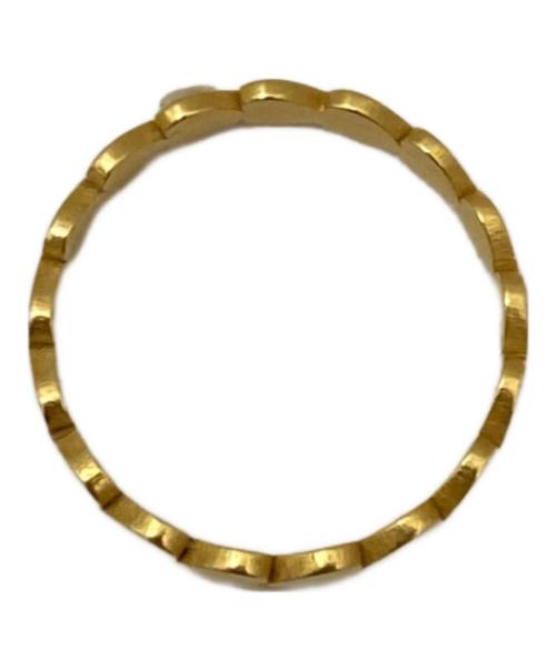 Marie-Helene de Taillac（マリーエレーヌドゥタイヤック）Marie-Helene de Taillac (マリーエレーヌドゥタイヤック) ラブ　バンドリング　ゴールド サイズ:10号の古着・服飾アイテム