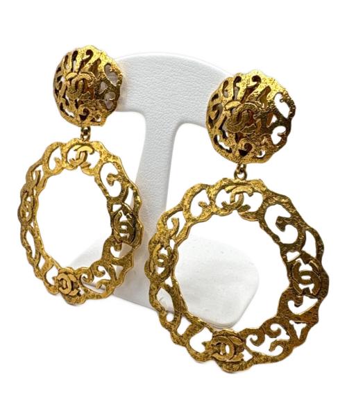 CHANEL（シャネル）CHANEL (シャネル) ヴィンテージ透かしCCマークイヤリングの古着・服飾アイテム