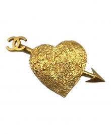 CHANEL（シャネル）の古着「アローハートモチーフピンブローチ」