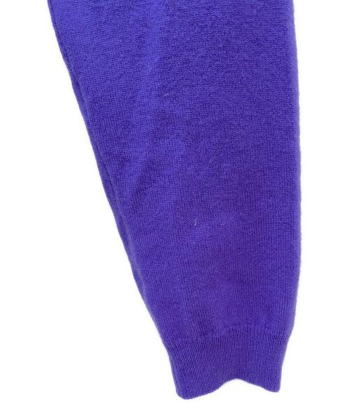 Maison Margiela④（メゾンマルジェラ）Maison Margiela④ (メゾンマルジェラ) エルボーパッチニット パープル サイズ:Mの古着・服飾アイテム