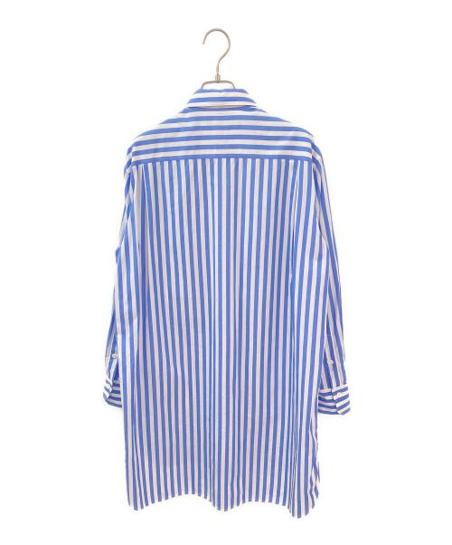 CELINE（セリーヌ）CELINE (セリーヌ) シャツストライプワンピース ブルー サイズ:34の古着・服飾アイテム