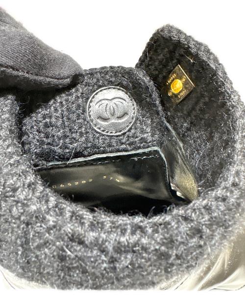 CHANEL（シャネル）CHANEL (シャネル) ターンロックココマークショートブーツ ブラック サイズ:37 1/2の古着・服飾アイテム