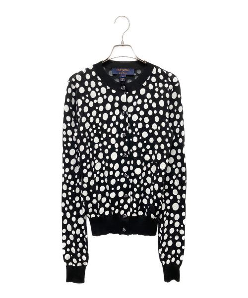 LOUIS VUITTON（ルイ ヴィトン）LOUIS VUITTON (ルイ ヴィトン) 草間彌生 (クサマヤヨイ) カーディガン　草間彌生　RW231J YB7 FOKC09 ブラック サイズ:XSの古着・服飾アイテム