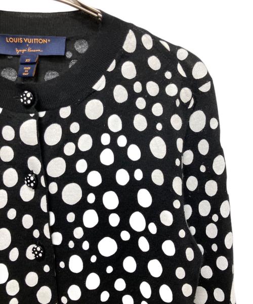 LOUIS VUITTON（ルイ ヴィトン）LOUIS VUITTON (ルイ ヴィトン) 草間彌生 (クサマヤヨイ) カーディガン　草間彌生　RW231J YB7 FOKC09 ブラック サイズ:XSの古着・服飾アイテム