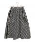 Christian Dior（クリスチャン ディオール）の古着「Trotter Oblique Technical Taffeta Jacquard skirt/トロッター オブリークテクニカル タフタ ジャガードスカート/総柄/フレアスカート」｜ネイビー