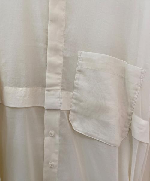 JSELF（ジゼルフ）JSELF (ジゼルフ) シアーシャツ アイボリー サイズ:Freeの古着・服飾アイテム