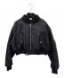 Lautashi（ラウタシー）の古着「ダブルボンバージャケット」｜ブラック