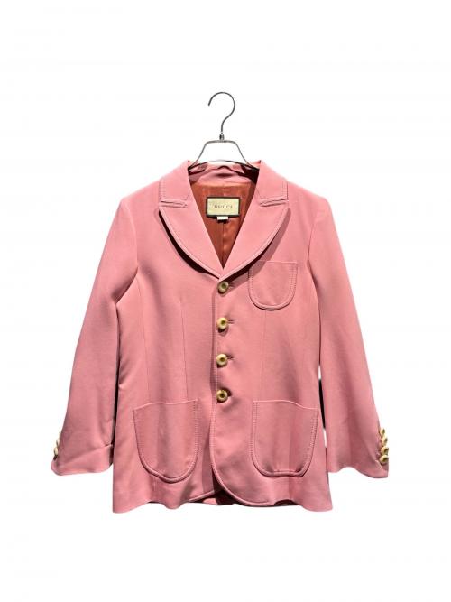 GUCCI（グッチ）GUCCI (グッチ) 4Bジャケット ピンク サイズ:40の古着・服飾アイテム