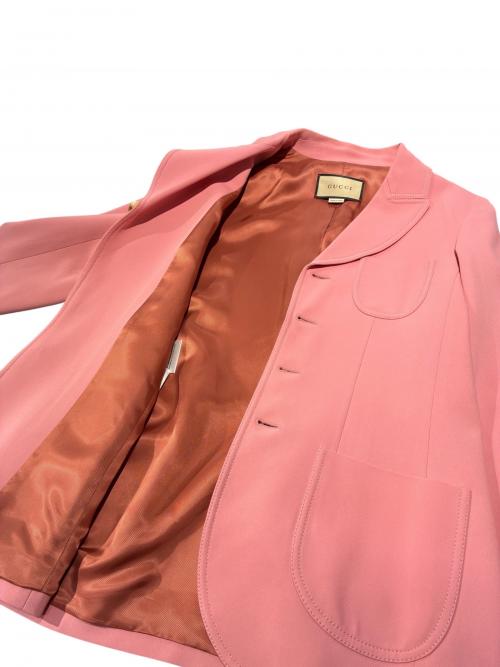 GUCCI（グッチ）GUCCI (グッチ) 4Bジャケット ピンク サイズ:40の古着・服飾アイテム