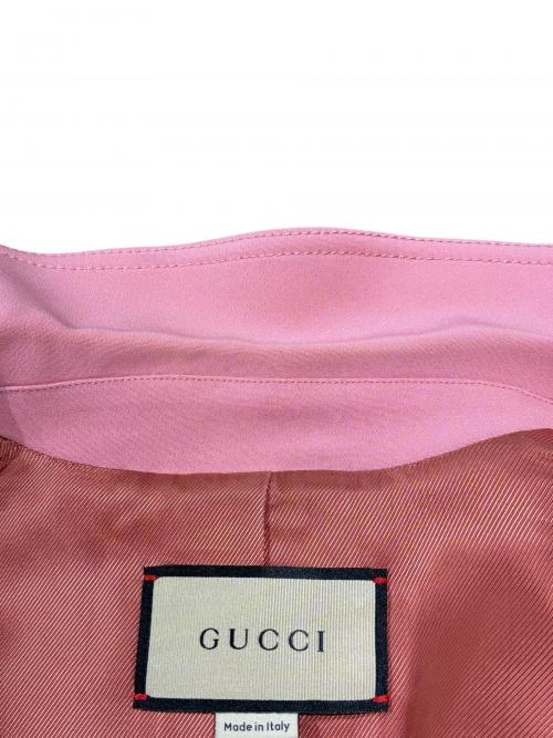 GUCCI（グッチ）GUCCI (グッチ) 4Bジャケット ピンク サイズ:40の古着・服飾アイテム