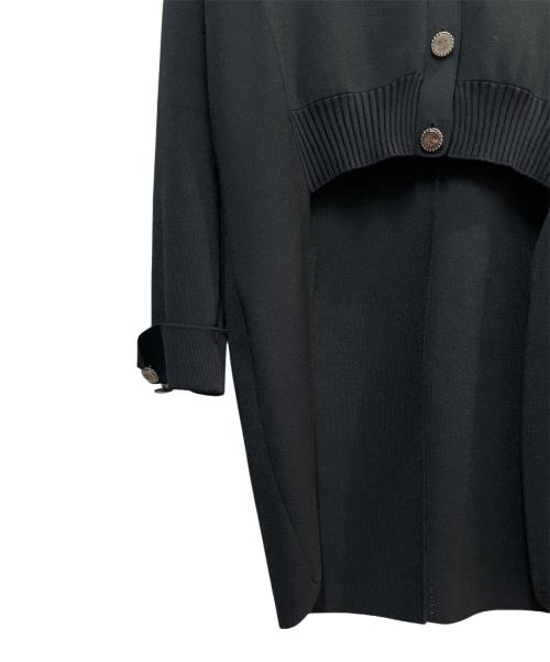 CHANEL（シャネル）CHANEL (シャネル) 変形ニットカーディガン ブラック サイズ:42の古着・服飾アイテム