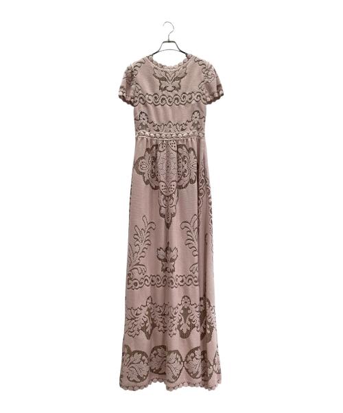 VALENTINO（ヴァレンティノ）VALENTINO (ヴァレンティノ) レースドレスワンピース ピンク サイズ:40の古着・服飾アイテム