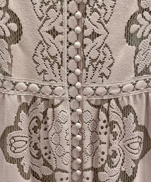 VALENTINO（ヴァレンティノ）VALENTINO (ヴァレンティノ) レースドレスワンピース ピンク サイズ:40の古着・服飾アイテム