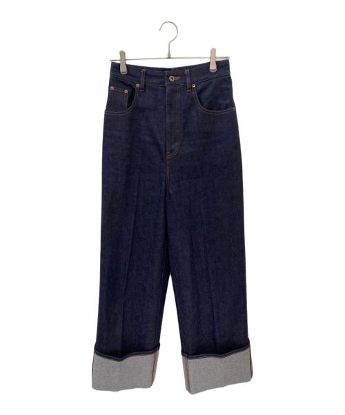 MYLAN（マイラン）MYLAN (マイラン) Denim Roll-up Pants インディゴ サイズ:Mの古着・服飾アイテム