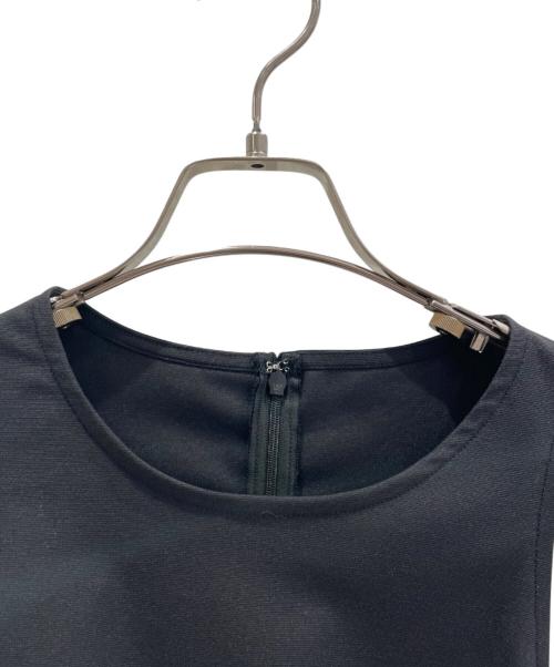 JSELF（ジゼルフ）JSELF (ジゼルフ) ドレープノースリーブワンピース ブラック サイズ:2の古着・服飾アイテム