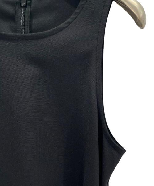 JSELF（ジゼルフ）JSELF (ジゼルフ) ドレープノースリーブワンピース ブラック サイズ:2の古着・服飾アイテム