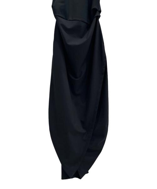 JSELF（ジゼルフ）JSELF (ジゼルフ) ドレープノースリーブワンピース ブラック サイズ:2の古着・服飾アイテム